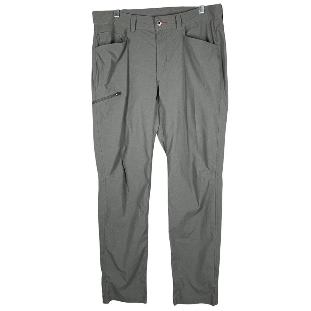 L.L. Bean Cresta Hiking Pants Mens 33x32 Gray Good Stretch Technical Outdoor